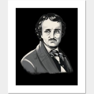 Edgar Allan Poe portrait Posters and Art